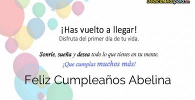 Feliz Cumpleaños Abelina