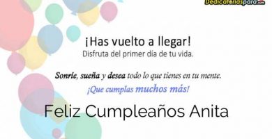 Feliz Cumpleaños Anita