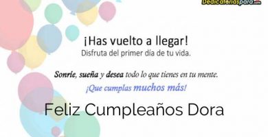 Feliz Cumpleaños Dora