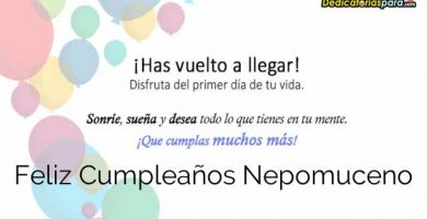 Feliz Cumpleaños Nepomuceno