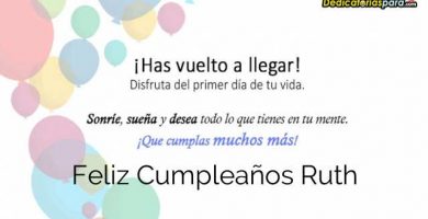 Feliz Cumpleaños Ruth