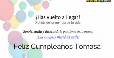 Feliz Cumpleaños Tomasa