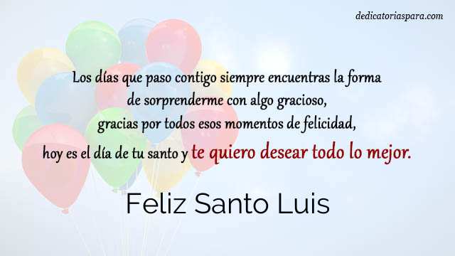 Feliz Santo Luis